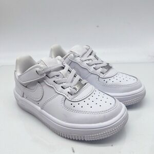 Nike Force 1 Low EasyOn Kid's Boys Girls Shoes Sneakers White US 10 EU 27